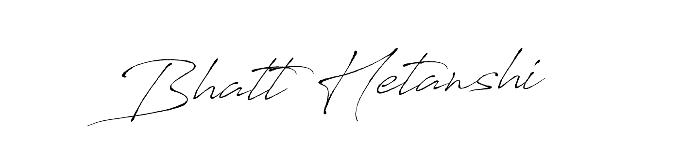 Use a signature maker to create a handwritten signature online. With this signature software, you can design (Antro_Vectra) your own signature for name Bhatt Hetanshi. Bhatt Hetanshi signature style 6 images and pictures png