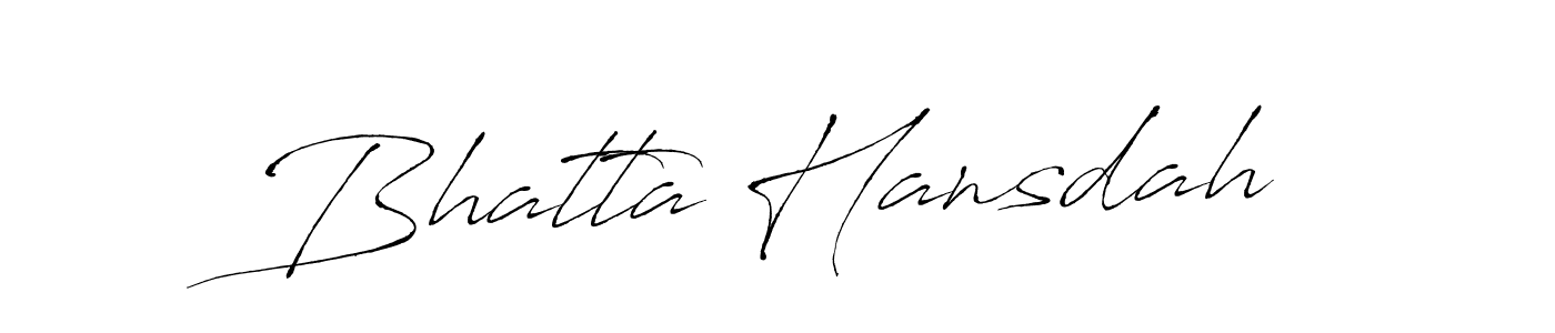 Use a signature maker to create a handwritten signature online. With this signature software, you can design (Antro_Vectra) your own signature for name Bhatta Hansdah. Bhatta Hansdah signature style 6 images and pictures png