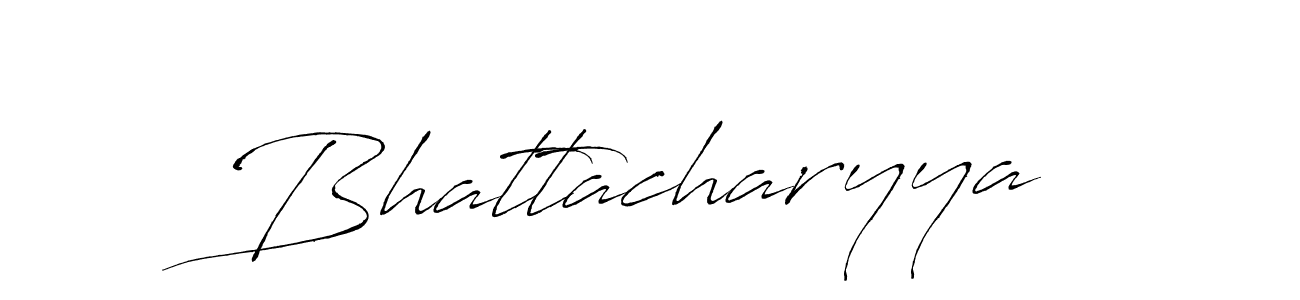 Design your own signature with our free online signature maker. With this signature software, you can create a handwritten (Antro_Vectra) signature for name Bhattacharyya. Bhattacharyya signature style 6 images and pictures png