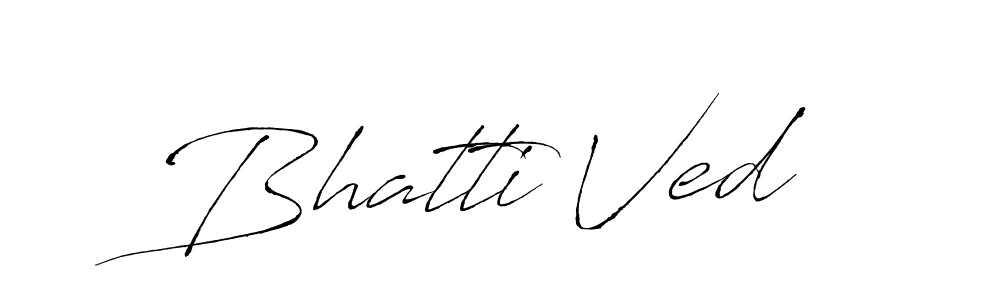 Also we have Bhatti Ved name is the best signature style. Create professional handwritten signature collection using Antro_Vectra autograph style. Bhatti Ved signature style 6 images and pictures png