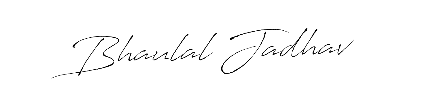 Make a beautiful signature design for name Bhaulal Jadhav. With this signature (Antro_Vectra) style, you can create a handwritten signature for free. Bhaulal Jadhav signature style 6 images and pictures png