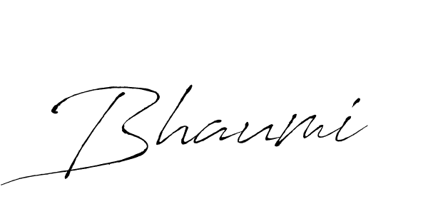 How to make Bhaumi signature? Antro_Vectra is a professional autograph style. Create handwritten signature for Bhaumi name. Bhaumi signature style 6 images and pictures png