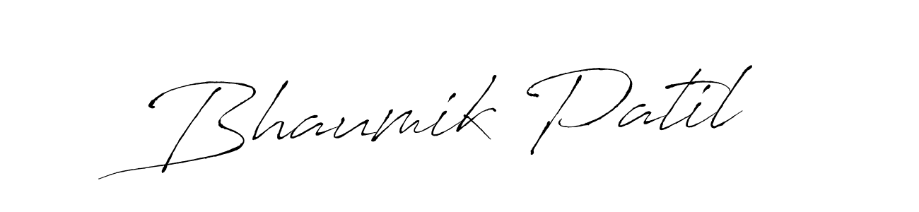 You should practise on your own different ways (Antro_Vectra) to write your name (Bhaumik Patil) in signature. don't let someone else do it for you. Bhaumik Patil signature style 6 images and pictures png