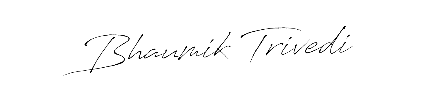 Use a signature maker to create a handwritten signature online. With this signature software, you can design (Antro_Vectra) your own signature for name Bhaumik Trivedi. Bhaumik Trivedi signature style 6 images and pictures png