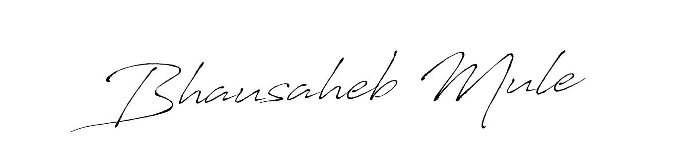 Create a beautiful signature design for name Bhausaheb Mule. With this signature (Antro_Vectra) fonts, you can make a handwritten signature for free. Bhausaheb Mule signature style 6 images and pictures png