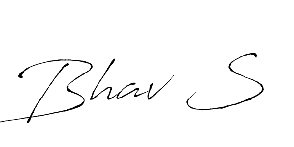 Create a beautiful signature design for name Bhav S. With this signature (Antro_Vectra) fonts, you can make a handwritten signature for free. Bhav S signature style 6 images and pictures png