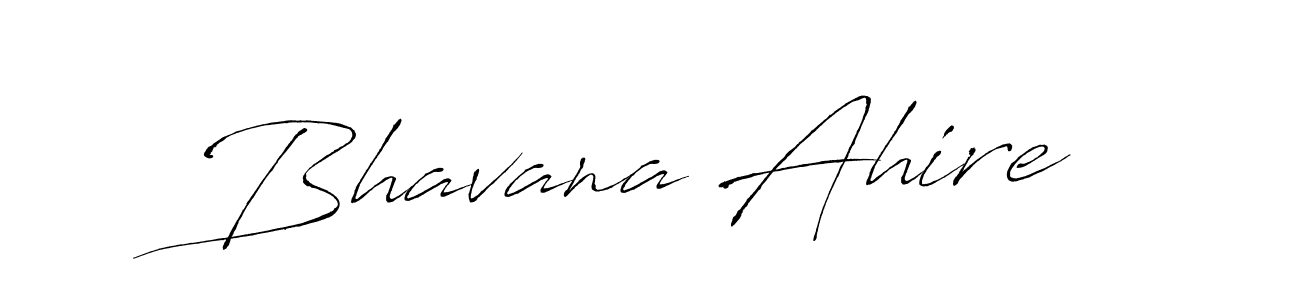 How to make Bhavana Ahire signature? Antro_Vectra is a professional autograph style. Create handwritten signature for Bhavana Ahire name. Bhavana Ahire signature style 6 images and pictures png