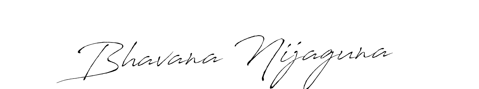 Create a beautiful signature design for name Bhavana Nijaguna. With this signature (Antro_Vectra) fonts, you can make a handwritten signature for free. Bhavana Nijaguna signature style 6 images and pictures png