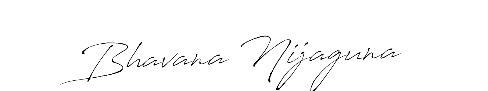 Create a beautiful signature design for name Bhavana Nijaguna. With this signature (Antro_Vectra) fonts, you can make a handwritten signature for free. Bhavana Nijaguna signature style 6 images and pictures png