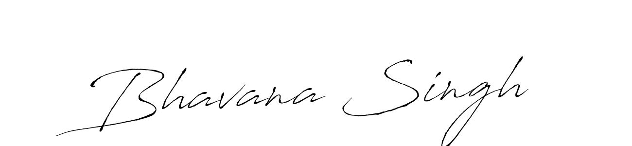 Create a beautiful signature design for name Bhavana Singh. With this signature (Antro_Vectra) fonts, you can make a handwritten signature for free. Bhavana Singh signature style 6 images and pictures png