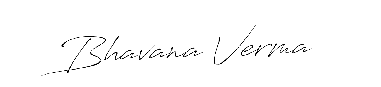 Create a beautiful signature design for name Bhavana Verma. With this signature (Antro_Vectra) fonts, you can make a handwritten signature for free. Bhavana Verma signature style 6 images and pictures png