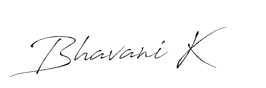 Bhavani K stylish signature style. Best Handwritten Sign (Antro_Vectra) for my name. Handwritten Signature Collection Ideas for my name Bhavani K. Bhavani K signature style 6 images and pictures png