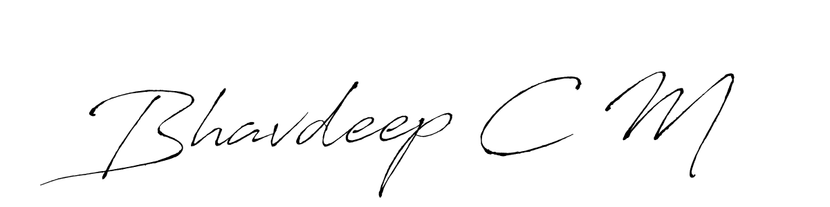 Use a signature maker to create a handwritten signature online. With this signature software, you can design (Antro_Vectra) your own signature for name Bhavdeep C M. Bhavdeep C M signature style 6 images and pictures png