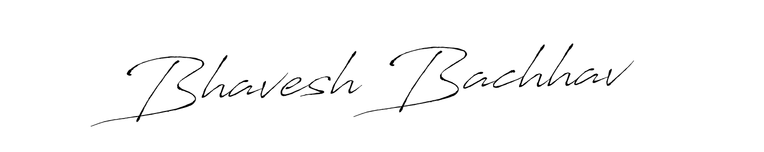 How to make Bhavesh Bachhav signature? Antro_Vectra is a professional autograph style. Create handwritten signature for Bhavesh Bachhav name. Bhavesh Bachhav signature style 6 images and pictures png