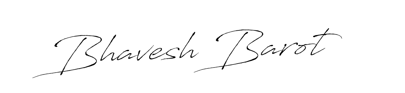 How to make Bhavesh Barot name signature. Use Antro_Vectra style for creating short signs online. This is the latest handwritten sign. Bhavesh Barot signature style 6 images and pictures png