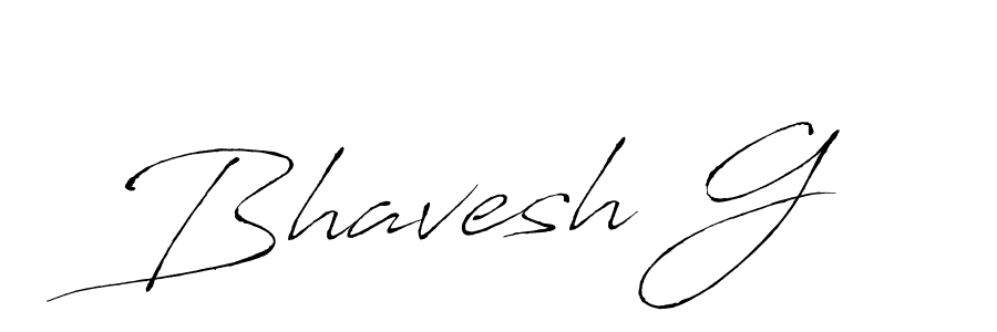 Make a beautiful signature design for name Bhavesh G. With this signature (Antro_Vectra) style, you can create a handwritten signature for free. Bhavesh G signature style 6 images and pictures png