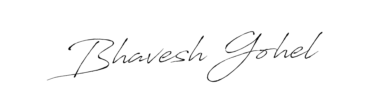 Create a beautiful signature design for name Bhavesh Gohel. With this signature (Antro_Vectra) fonts, you can make a handwritten signature for free. Bhavesh Gohel signature style 6 images and pictures png