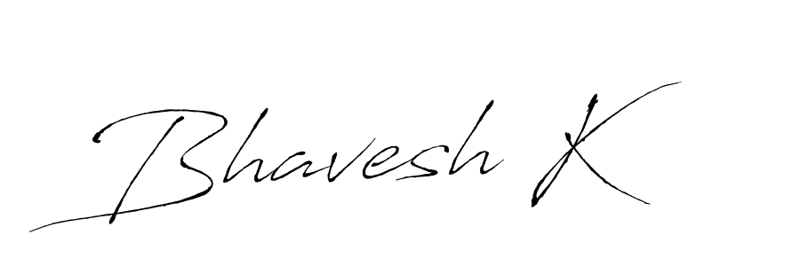 Design your own signature with our free online signature maker. With this signature software, you can create a handwritten (Antro_Vectra) signature for name Bhavesh K. Bhavesh K signature style 6 images and pictures png