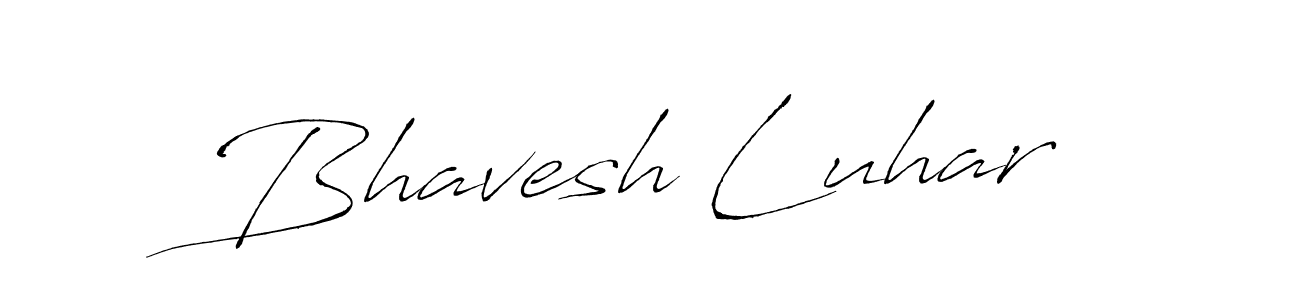 Design your own signature with our free online signature maker. With this signature software, you can create a handwritten (Antro_Vectra) signature for name Bhavesh Luhar. Bhavesh Luhar signature style 6 images and pictures png