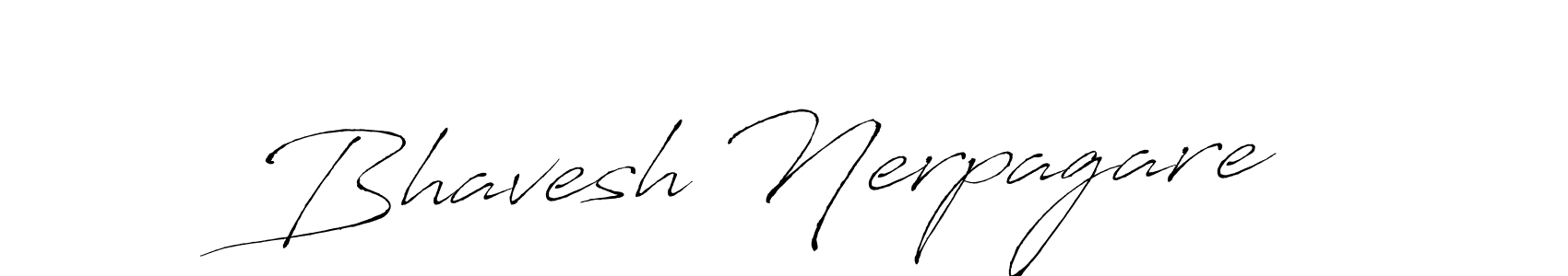 Also we have Bhavesh Nerpagare name is the best signature style. Create professional handwritten signature collection using Antro_Vectra autograph style. Bhavesh Nerpagare signature style 6 images and pictures png
