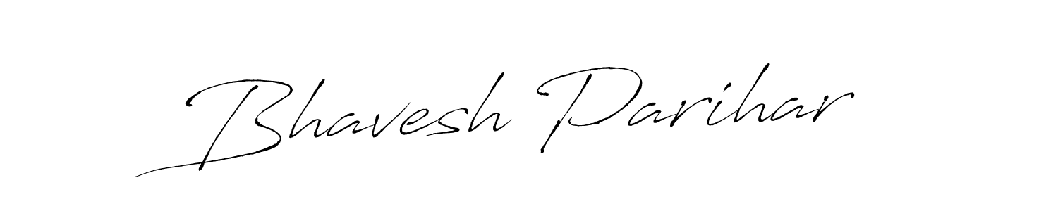 How to make Bhavesh Parihar name signature. Use Antro_Vectra style for creating short signs online. This is the latest handwritten sign. Bhavesh Parihar signature style 6 images and pictures png