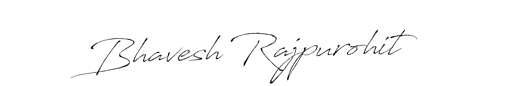 How to make Bhavesh Rajpurohit signature? Antro_Vectra is a professional autograph style. Create handwritten signature for Bhavesh Rajpurohit name. Bhavesh Rajpurohit signature style 6 images and pictures png