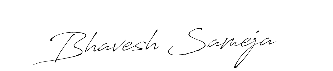 Use a signature maker to create a handwritten signature online. With this signature software, you can design (Antro_Vectra) your own signature for name Bhavesh Sameja. Bhavesh Sameja signature style 6 images and pictures png