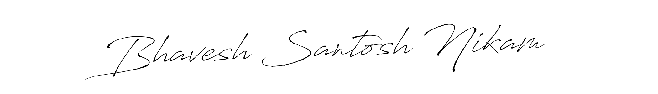 You should practise on your own different ways (Antro_Vectra) to write your name (Bhavesh Santosh Nikam) in signature. don't let someone else do it for you. Bhavesh Santosh Nikam signature style 6 images and pictures png