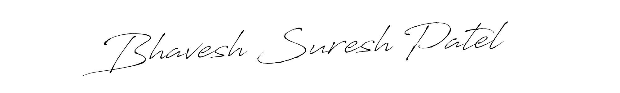 Create a beautiful signature design for name Bhavesh Suresh Patel. With this signature (Antro_Vectra) fonts, you can make a handwritten signature for free. Bhavesh Suresh Patel signature style 6 images and pictures png