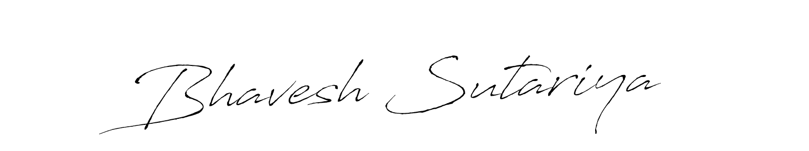 Bhavesh Sutariya stylish signature style. Best Handwritten Sign (Antro_Vectra) for my name. Handwritten Signature Collection Ideas for my name Bhavesh Sutariya. Bhavesh Sutariya signature style 6 images and pictures png