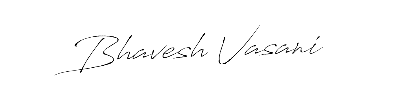 Antro_Vectra is a professional signature style that is perfect for those who want to add a touch of class to their signature. It is also a great choice for those who want to make their signature more unique. Get Bhavesh Vasani name to fancy signature for free. Bhavesh Vasani signature style 6 images and pictures png