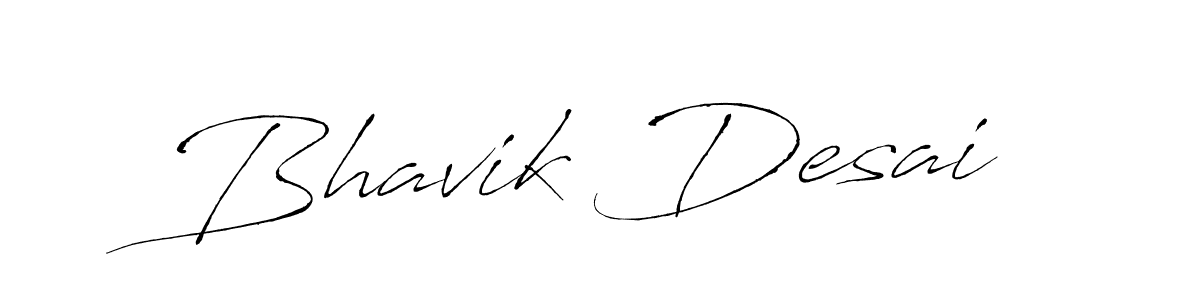 Bhavik Desai stylish signature style. Best Handwritten Sign (Antro_Vectra) for my name. Handwritten Signature Collection Ideas for my name Bhavik Desai. Bhavik Desai signature style 6 images and pictures png