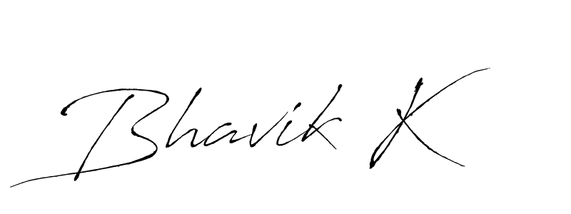 Also we have Bhavik K name is the best signature style. Create professional handwritten signature collection using Antro_Vectra autograph style. Bhavik K signature style 6 images and pictures png