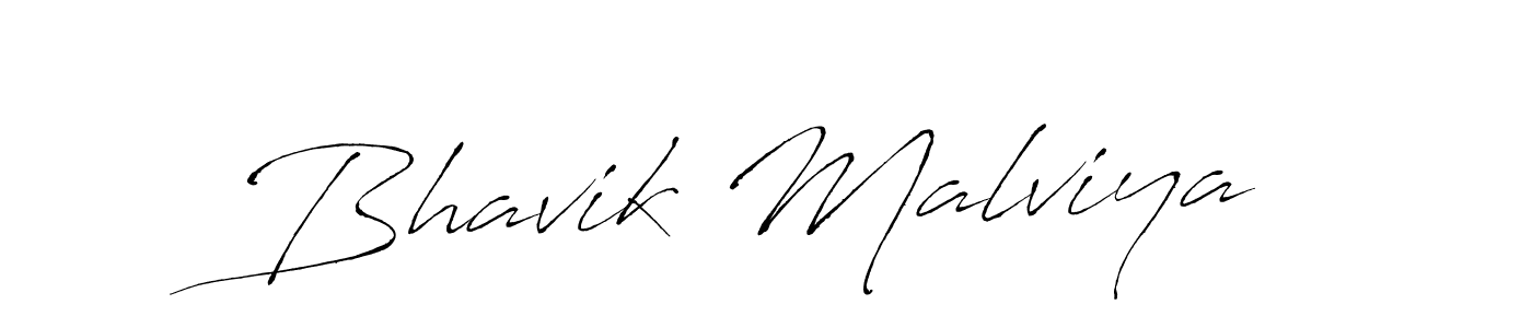 Design your own signature with our free online signature maker. With this signature software, you can create a handwritten (Antro_Vectra) signature for name Bhavik Malviya. Bhavik Malviya signature style 6 images and pictures png