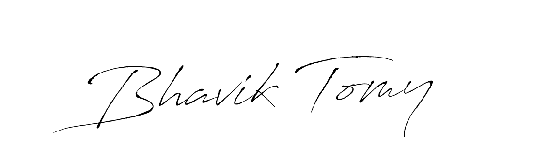 Design your own signature with our free online signature maker. With this signature software, you can create a handwritten (Antro_Vectra) signature for name Bhavik Tomy. Bhavik Tomy signature style 6 images and pictures png