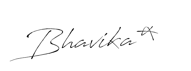 Use a signature maker to create a handwritten signature online. With this signature software, you can design (Antro_Vectra) your own signature for name Bhavika*. Bhavika* signature style 6 images and pictures png