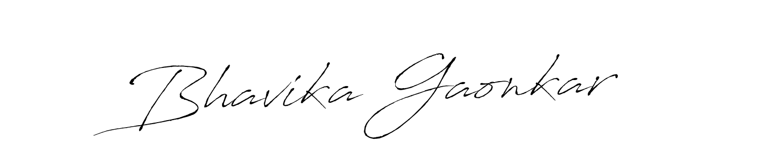 Bhavika Gaonkar stylish signature style. Best Handwritten Sign (Antro_Vectra) for my name. Handwritten Signature Collection Ideas for my name Bhavika Gaonkar. Bhavika Gaonkar signature style 6 images and pictures png