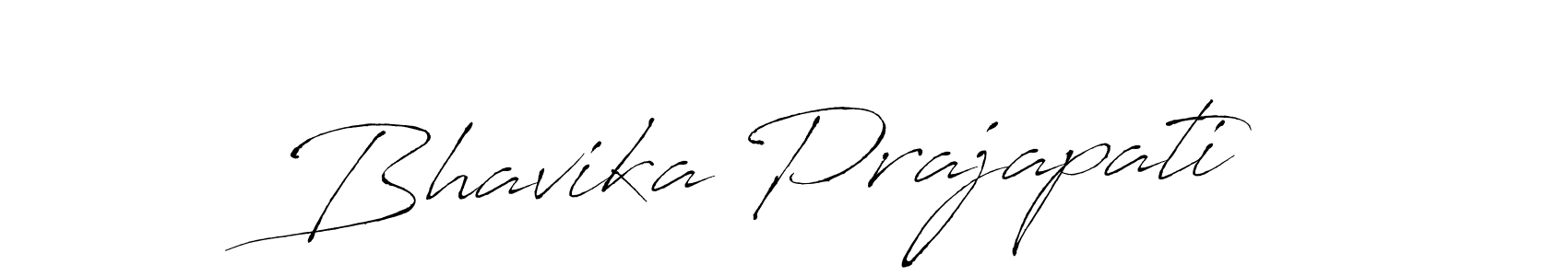 Create a beautiful signature design for name Bhavika Prajapati. With this signature (Antro_Vectra) fonts, you can make a handwritten signature for free. Bhavika Prajapati signature style 6 images and pictures png