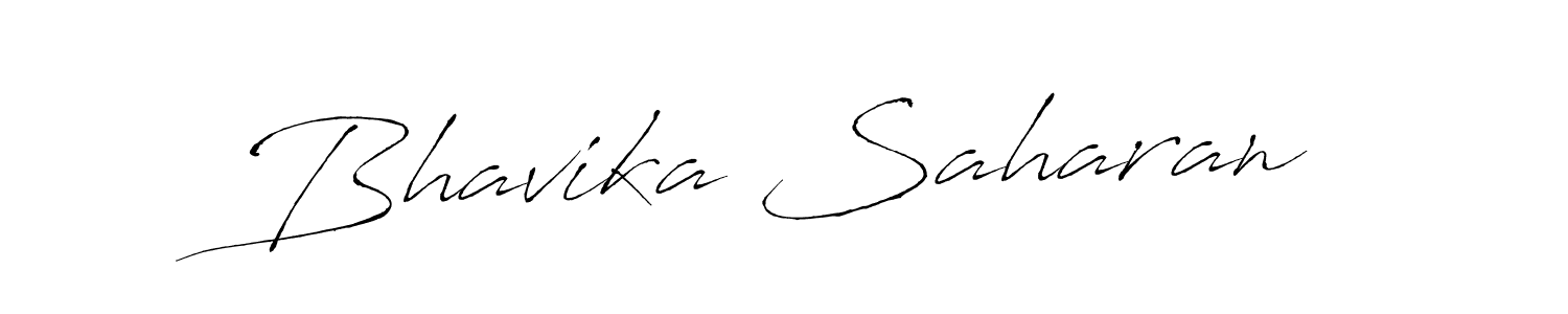 Design your own signature with our free online signature maker. With this signature software, you can create a handwritten (Antro_Vectra) signature for name Bhavika Saharan. Bhavika Saharan signature style 6 images and pictures png