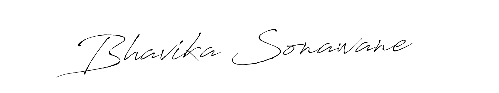 Antro_Vectra is a professional signature style that is perfect for those who want to add a touch of class to their signature. It is also a great choice for those who want to make their signature more unique. Get Bhavika Sonawane name to fancy signature for free. Bhavika Sonawane signature style 6 images and pictures png