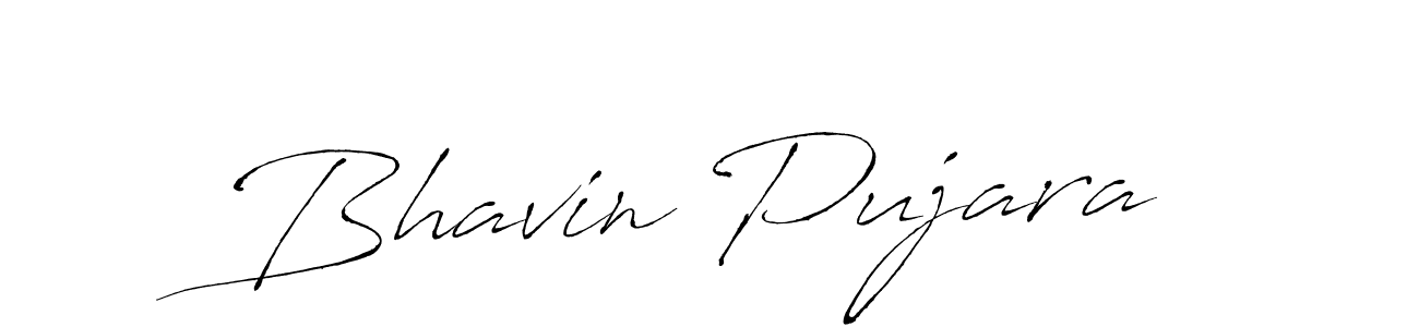 Design your own signature with our free online signature maker. With this signature software, you can create a handwritten (Antro_Vectra) signature for name Bhavin Pujara. Bhavin Pujara signature style 6 images and pictures png