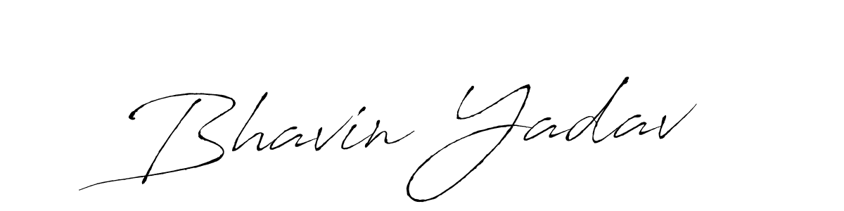 Create a beautiful signature design for name Bhavin Yadav. With this signature (Antro_Vectra) fonts, you can make a handwritten signature for free. Bhavin Yadav signature style 6 images and pictures png