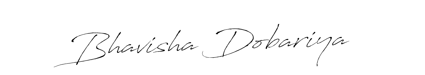 How to make Bhavisha Dobariya signature? Antro_Vectra is a professional autograph style. Create handwritten signature for Bhavisha Dobariya name. Bhavisha Dobariya signature style 6 images and pictures png