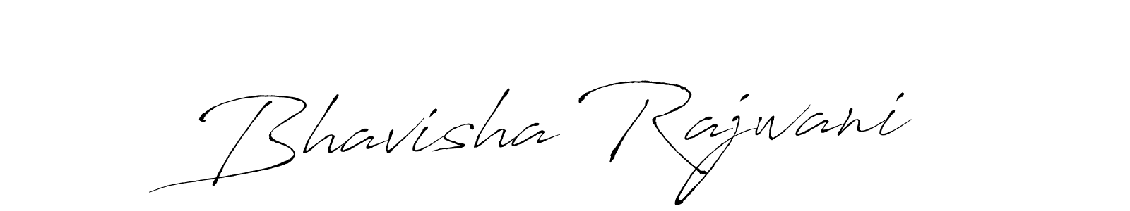 Make a beautiful signature design for name Bhavisha Rajwani. With this signature (Antro_Vectra) style, you can create a handwritten signature for free. Bhavisha Rajwani signature style 6 images and pictures png