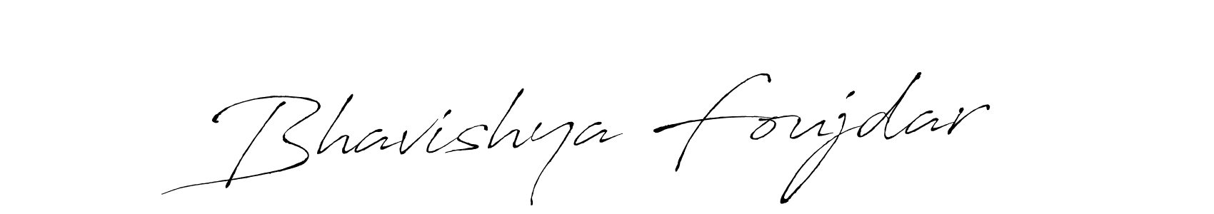Design your own signature with our free online signature maker. With this signature software, you can create a handwritten (Antro_Vectra) signature for name Bhavishya Foujdar. Bhavishya Foujdar signature style 6 images and pictures png