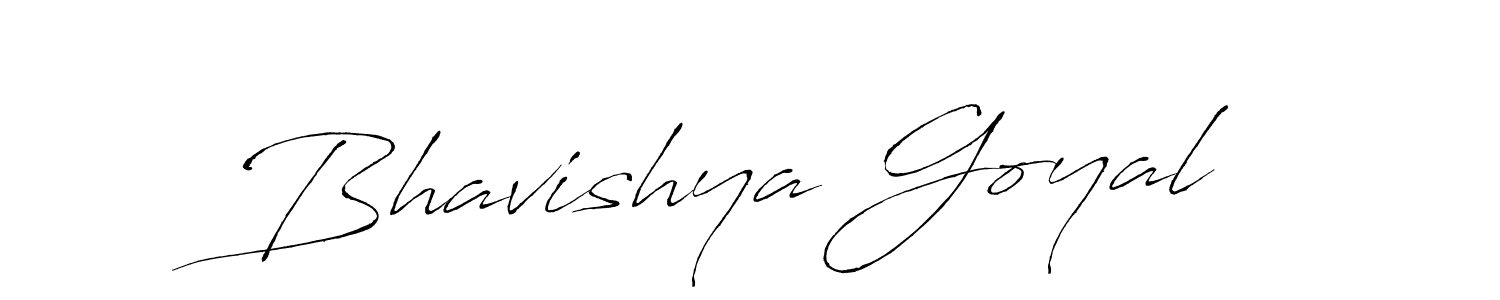 Make a beautiful signature design for name Bhavishya Goyal. With this signature (Antro_Vectra) style, you can create a handwritten signature for free. Bhavishya Goyal signature style 6 images and pictures png