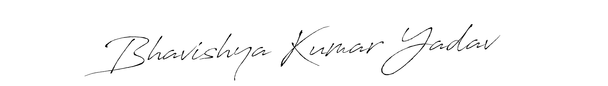 How to make Bhavishya Kumar Yadav name signature. Use Antro_Vectra style for creating short signs online. This is the latest handwritten sign. Bhavishya Kumar Yadav signature style 6 images and pictures png