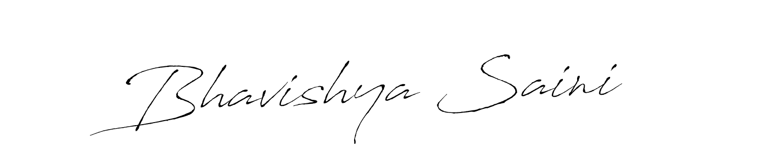 Make a beautiful signature design for name Bhavishya Saini. With this signature (Antro_Vectra) style, you can create a handwritten signature for free. Bhavishya Saini signature style 6 images and pictures png