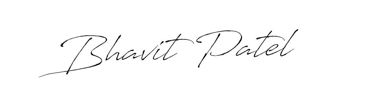 How to make Bhavit Patel name signature. Use Antro_Vectra style for creating short signs online. This is the latest handwritten sign. Bhavit Patel signature style 6 images and pictures png