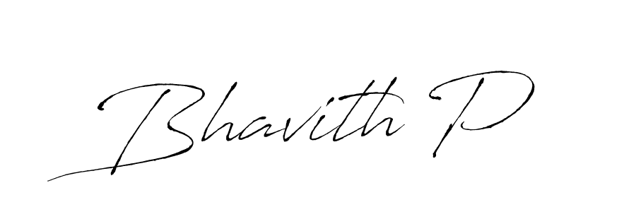Design your own signature with our free online signature maker. With this signature software, you can create a handwritten (Antro_Vectra) signature for name Bhavith P. Bhavith P signature style 6 images and pictures png
